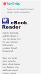 Mobile Screenshot of ebookreader.texthelp.com