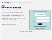 Tablet Screenshot of ebookreader.texthelp.com